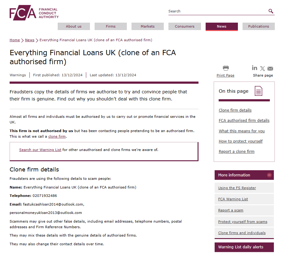 Everything Financial Loans UK