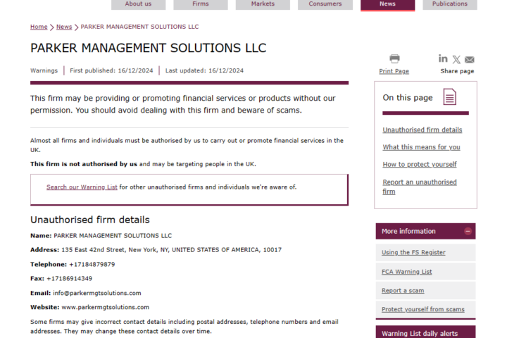 Parker Management Solutions LLC