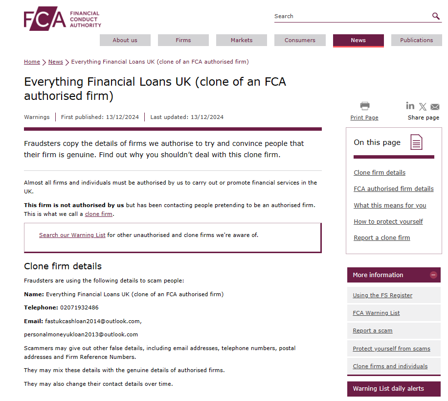 Everything Financial Loans UK