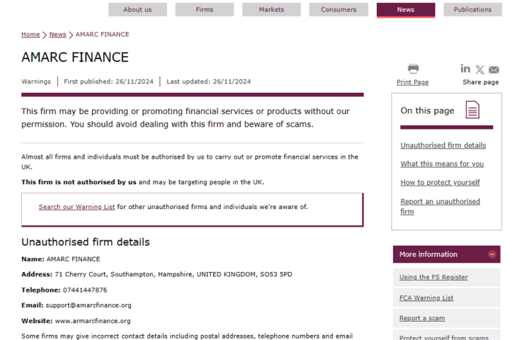 AMARC FINANCE